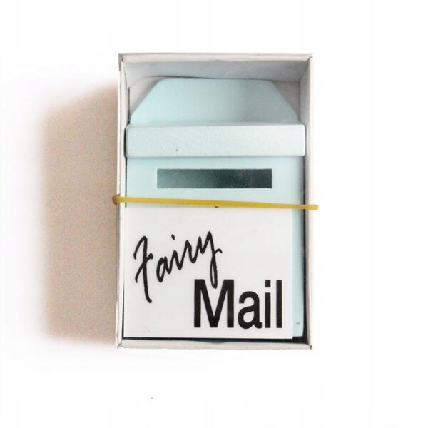 Miniatura Casella Postale in Legno Viola per Casa delle Bambole Scala 1/12