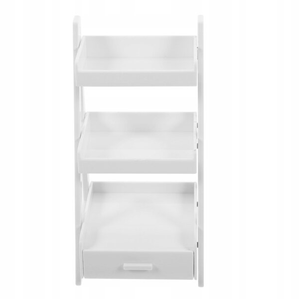 Mini Libreria Bianco in ABS per Casa delle Bambole - Mobile Decorativo Resistente