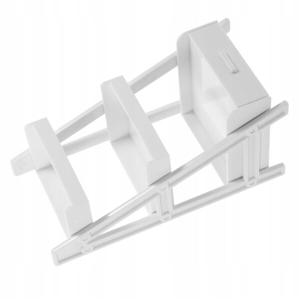 Mini Libreria Bianco in ABS per Casa delle Bambole - Mobile Decorativo Resistente