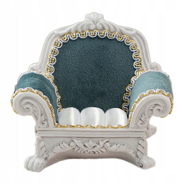 Miniatura Sofa 1/12 Elegante per Domelco delle Bambole Colore Ciemnoniebieski