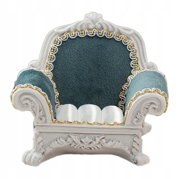 Miniatura Sofa 1/12 Elegante per Domelco delle Bambole Colore Ciemnoniebieski