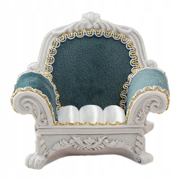 Miniatura Sofa 1/12 Elegante per Domelco delle Bambole Colore Ciemnoniebieski