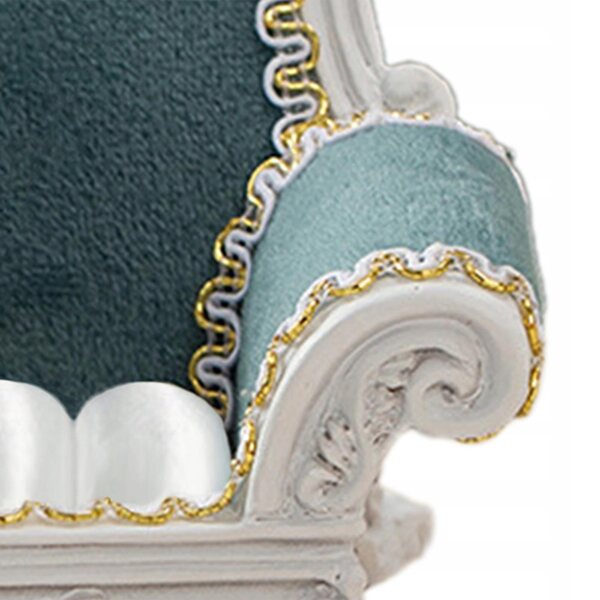 Miniatura Sofa 1/12 Elegante per Domelco delle Bambole Colore Ciemnoniebieski