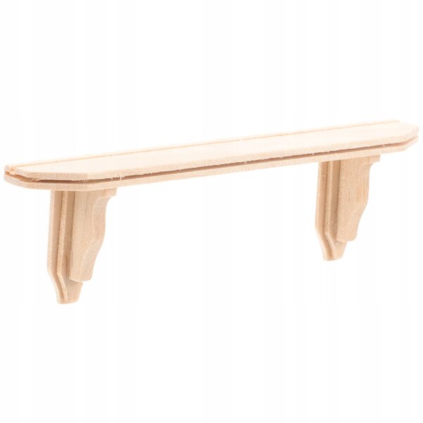 Mini Regalino da Parete in Legno Beige per Decorazioni Miniature