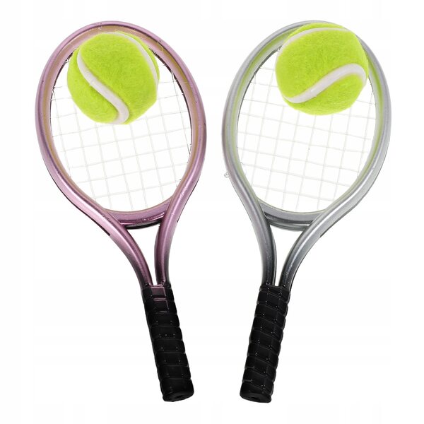 Mini racchette da tennis per bambini con dettagli realistici – set completo