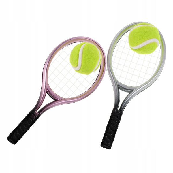 Mini racchette da tennis per bambini con dettagli realistici – set completo