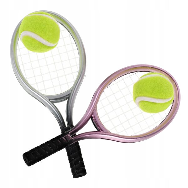 Mini racchette da tennis per bambini con dettagli realistici – set completo