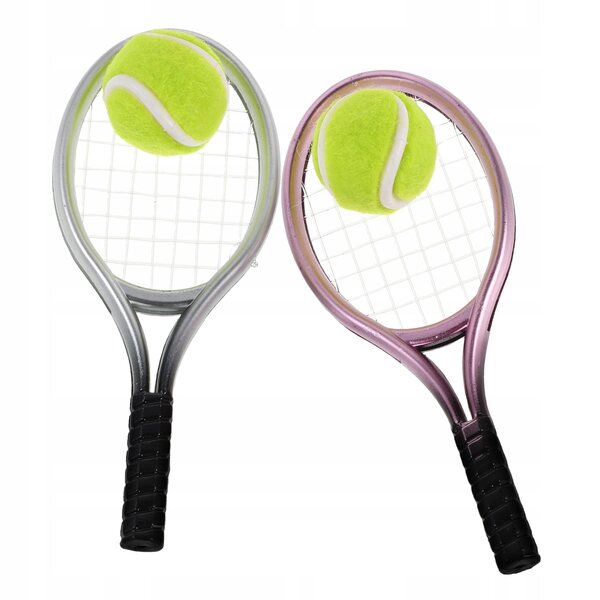 Mini racchette da tennis per bambini con dettagli realistici – set completo