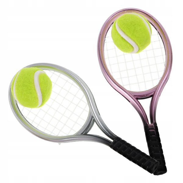 Mini racchette da tennis per bambini con dettagli realistici – set completo