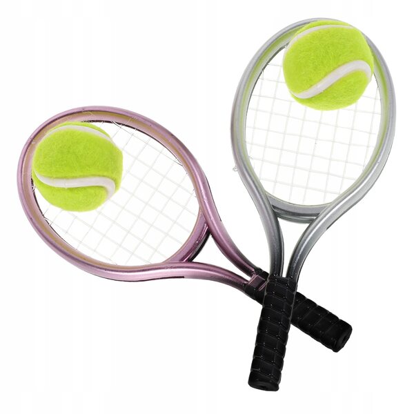 Mini racchette da tennis per bambini con dettagli realistici – set completo