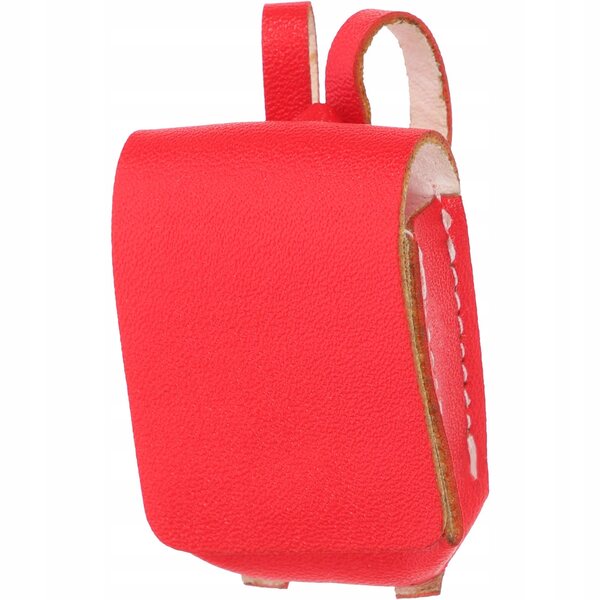 Dekorativer roter Mini-Rucksack für Puppenhäuser und Kinderspiele