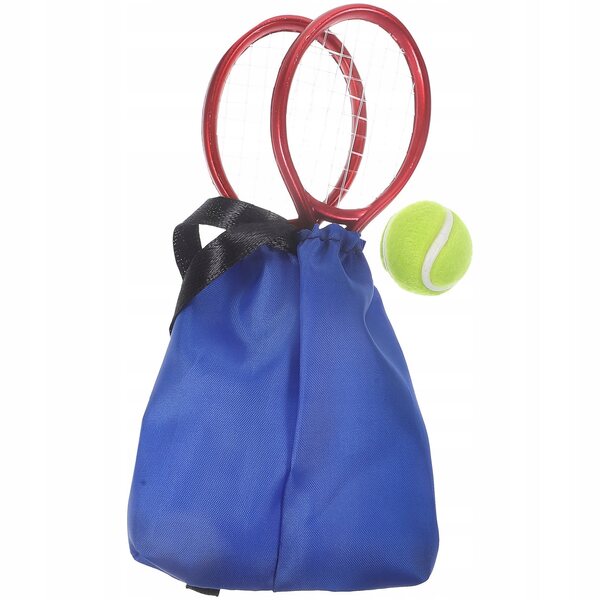 Dekorativer Mini-Tennisschläger für Minikoffer und bunte Plastiklandschaften