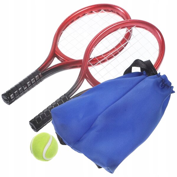 Dekorativer Mini-Tennisschläger für Minikoffer und bunte Plastiklandschaften