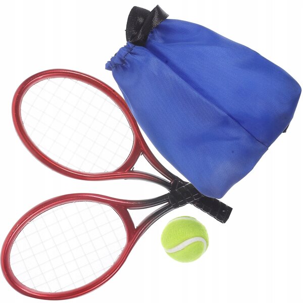 Dekorativer Mini-Tennisschläger für Minikoffer und bunte Plastiklandschaften