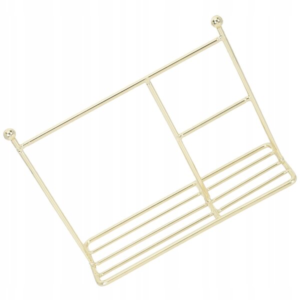 Goldener Kleiderständer aus Metall für Puppenkleidung, praktisch und widerstandsfähig