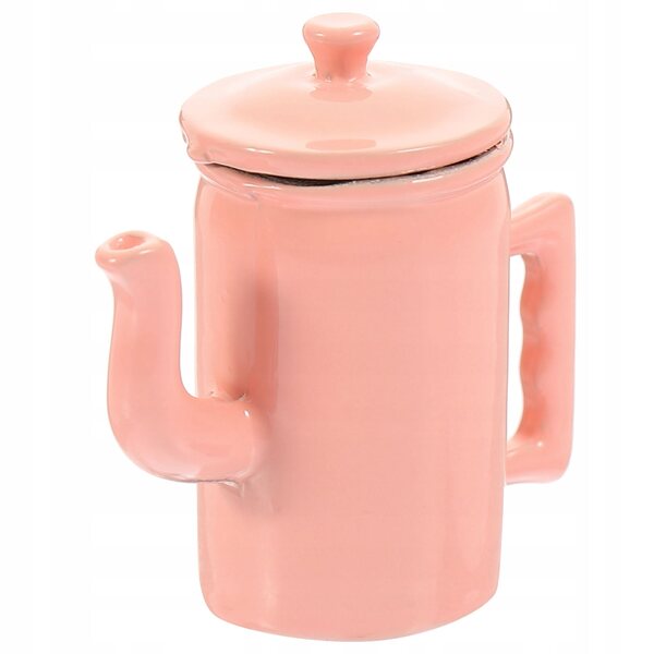 Eleganter Miniatur-Kaffee-Dzbanek mit Deckel und Griff, zarte Dekoration