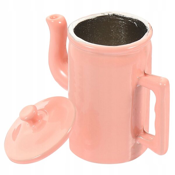 Eleganter Miniatur-Kaffee-Dzbanek mit Deckel und Griff, zarte Dekoration