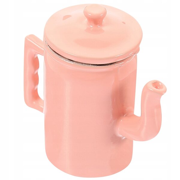 Eleganter Miniatur-Kaffee-Dzbanek mit Deckel und Griff, zarte Dekoration