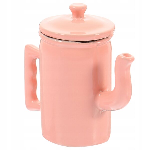 Eleganter Miniatur-Kaffee-Dzbanek mit Deckel und Griff, zarte Dekoration