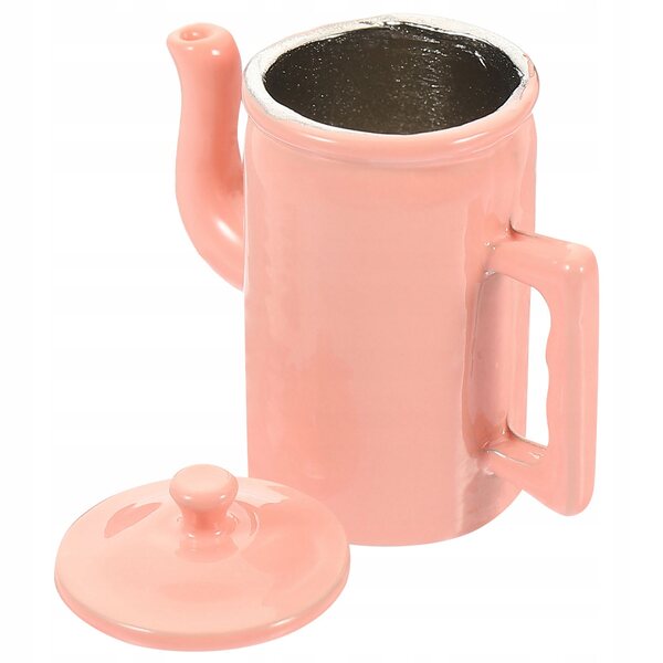 Eleganter Miniatur-Kaffee-Dzbanek mit Deckel und Griff, zarte Dekoration