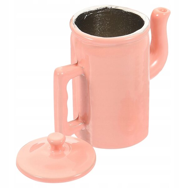 Eleganter Miniatur-Kaffee-Dzbanek mit Deckel und Griff, zarte Dekoration