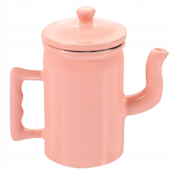 Eleganter Miniatur-Kaffee-Dzbanek mit Deckel und Griff, zarte Dekoration
