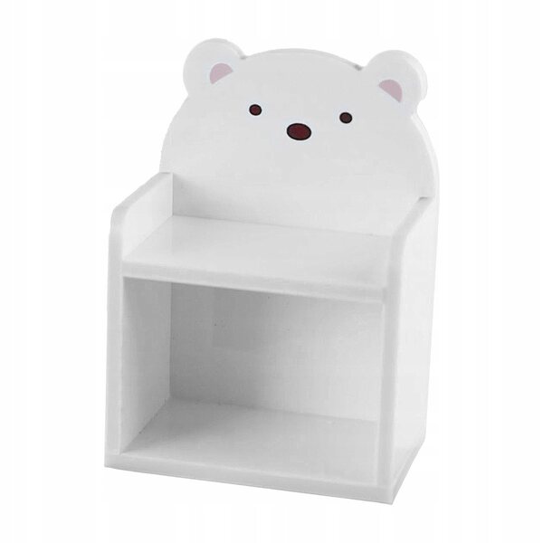 Mini scaffale acrilico bianco per casa delle bambole e decorazioni micro paesaggio