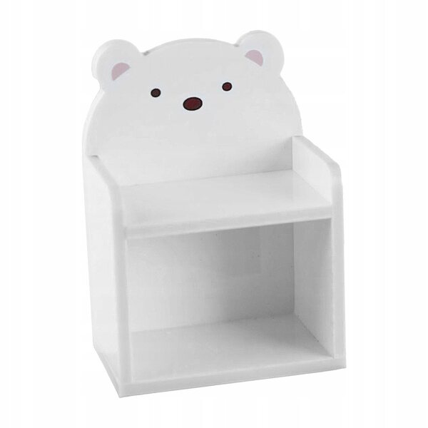 Mini scaffale acrilico bianco per casa delle bambole e decorazioni micro paesaggio