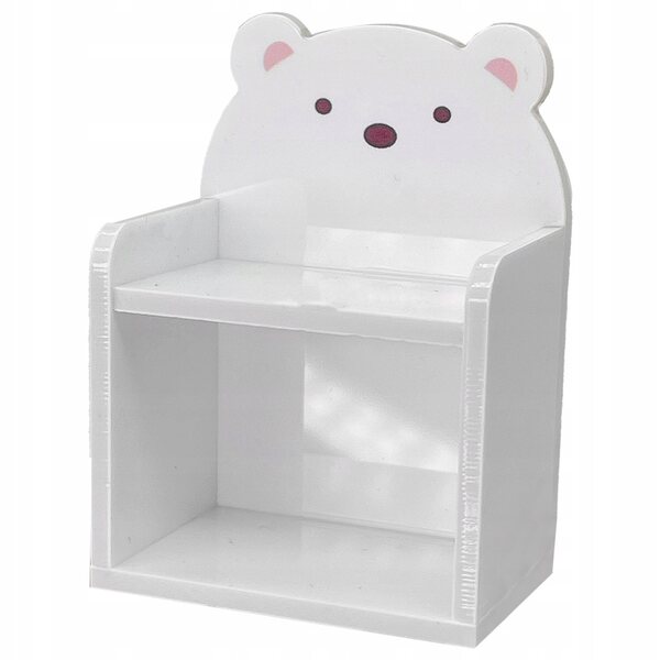 Mini scaffale acrilico bianco per casa delle bambole e decorazioni micro paesaggio