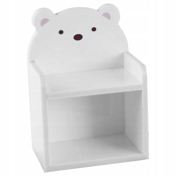 Mini scaffale acrilico bianco per casa delle bambole e decorazioni micro paesaggio