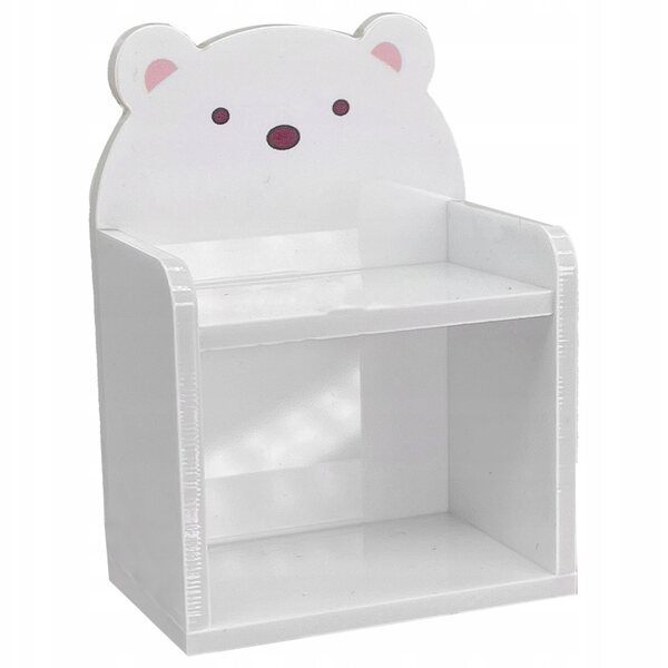Mini scaffale acrilico bianco per casa delle bambole e decorazioni micro paesaggio