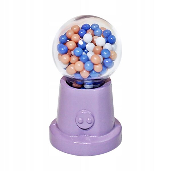 Mini macchina per caramelle per casa delle bambole, decorazione in miniatura elegante
