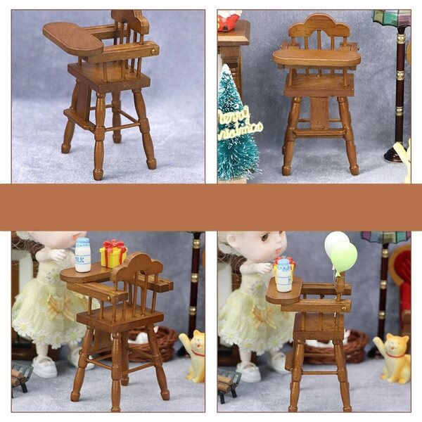 Miniatura Sedietta in Legno per Bambini - Gioco e Decorazione Sicura