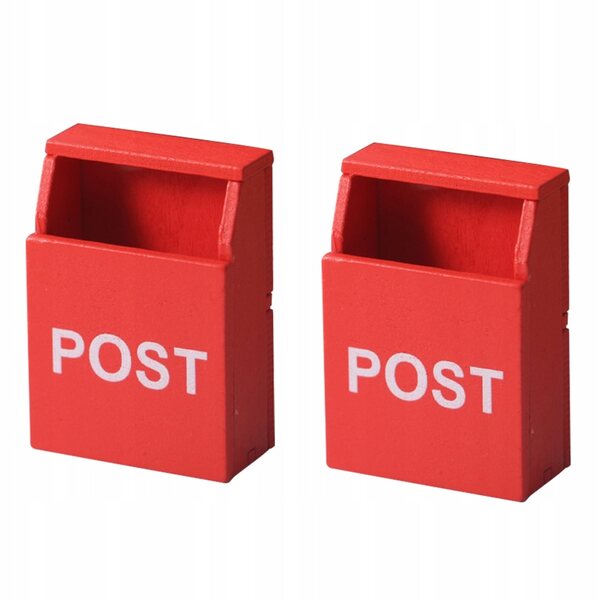 Mini Scrigni Postali in Legno per Bambini - Set 2 Pezzi, Decorazioni per Mini Case