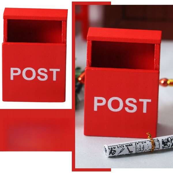 Mini Scrigni Postali in Legno per Bambini - Set 2 Pezzi, Decorazioni per Mini Case