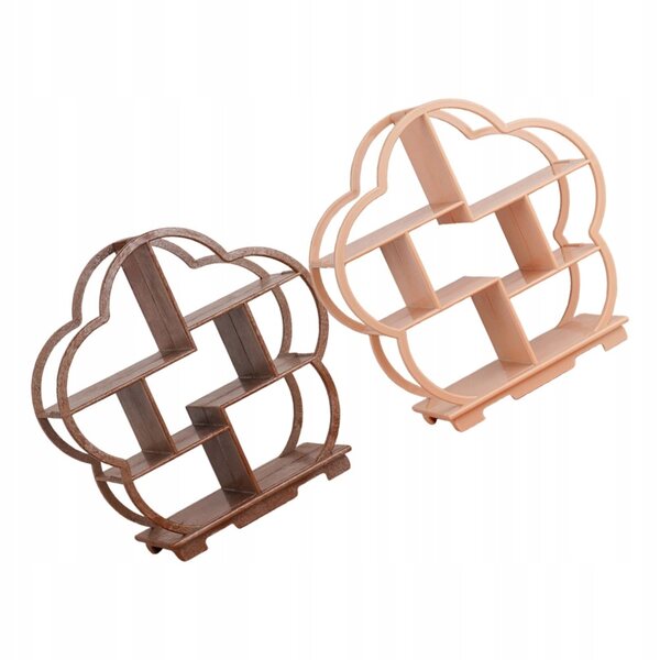 Set 2 Mini Regaoli in Legno Multicolore per Case delle Bambole Eleganti e Funzionali