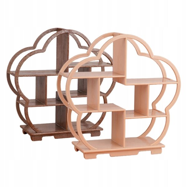 Set 2 Mini Regaoli in Legno Multicolore per Case delle Bambole Eleganti e Funzionali