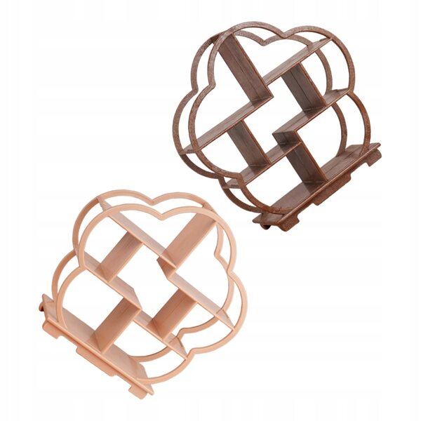 Set 2 Mini Regaoli in Legno Multicolore per Case delle Bambole Eleganti e Funzionali