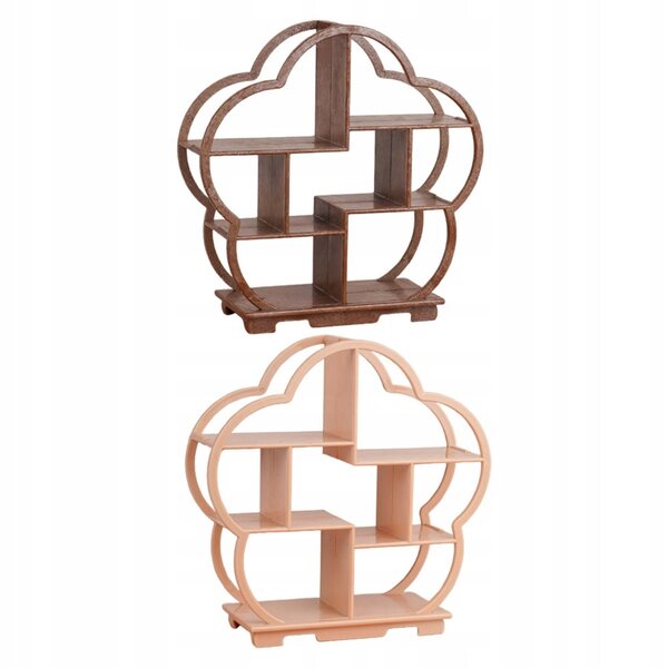 Set 2 Mini Regaoli in Legno Multicolore per Case delle Bambole Eleganti e Funzionali