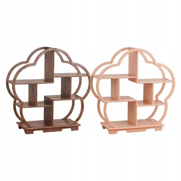 Set 2 Mini Regaoli in Legno Multicolore per Case delle Bambole Eleganti e Funzionali