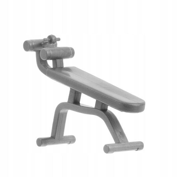 Realistische en decoratieve grijze miniatuur fitnessaccessoires voor poppenhuizen