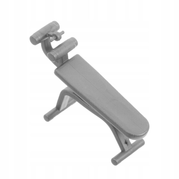 Realistische en decoratieve grijze miniatuur fitnessaccessoires voor poppenhuizen