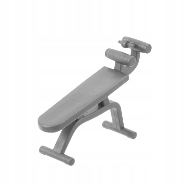 Realistische en decoratieve grijze miniatuur fitnessaccessoires voor poppenhuizen
