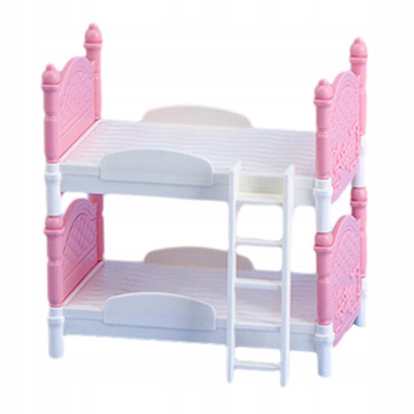 Letto per Bambole Miniatura 1:12 in PVC per Casa delle Bambole - Set Mobili