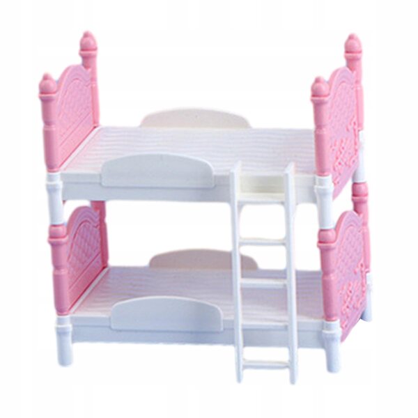 Letto per Bambole Miniatura 1:12 in PVC per Casa delle Bambole - Set Mobili