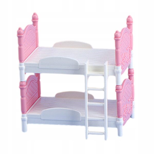 Letto per Bambole Miniatura 1:12 in PVC per Casa delle Bambole - Set Mobili