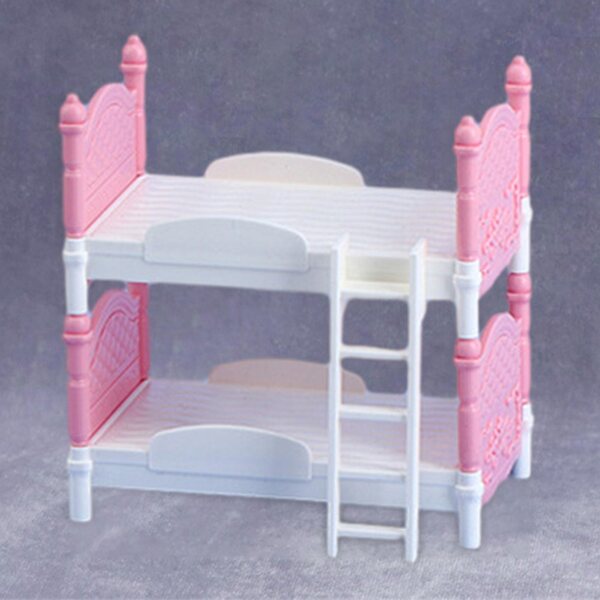 Letto per Bambole Miniatura 1:12 in PVC per Casa delle Bambole - Set Mobili