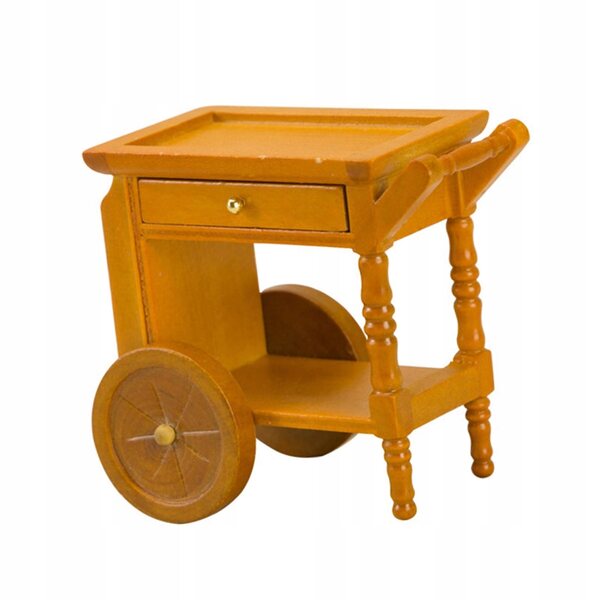 1/12 Miniatur-Holzwagen für Puppenhaus – handgefertigte Möbel