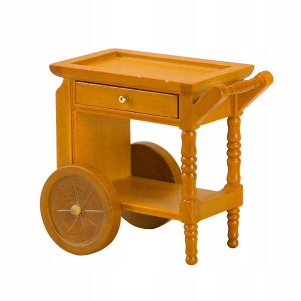 1/12 Miniatur-Holzwagen für Puppenhaus – handgefertigte Möbel