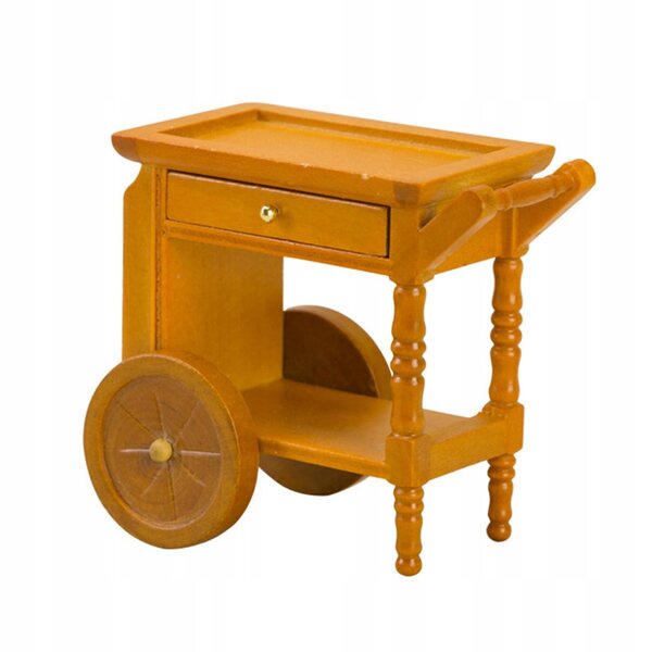 1/12 Miniatur-Holzwagen für Puppenhaus – handgefertigte Möbel